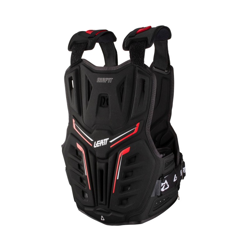 Prsni ščitnik Leatt 3DF AirFit Črn/Rde