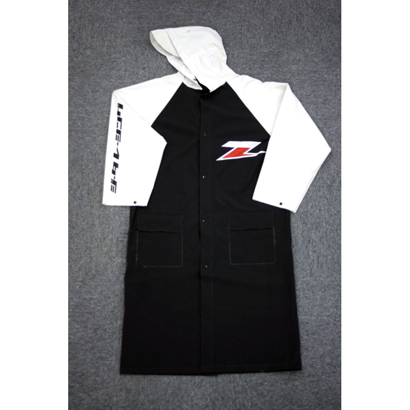 ZETA RAIN COAT Beli/črn L/XL